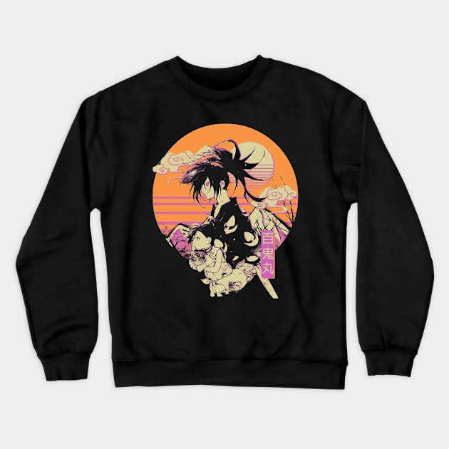 Hyakkimaru Retro Crewneck Sweatshirt by AliZaidzjzx